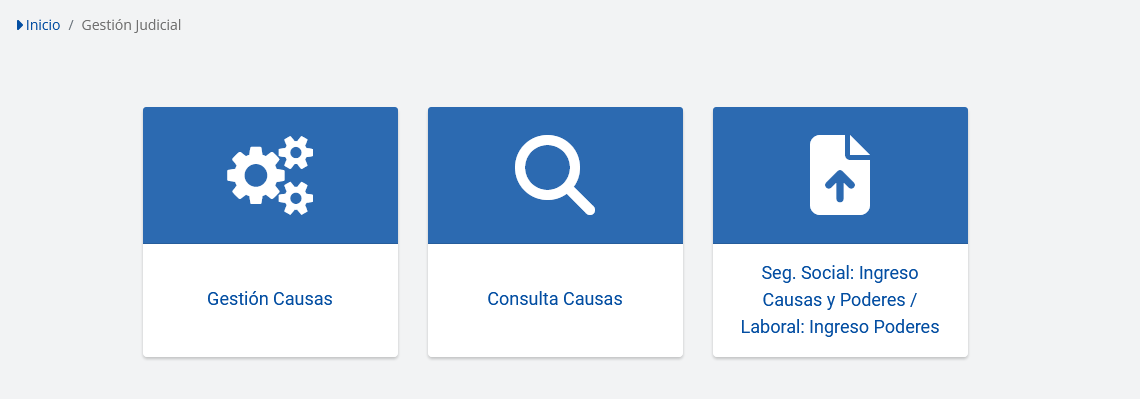 gestión de causas acceder