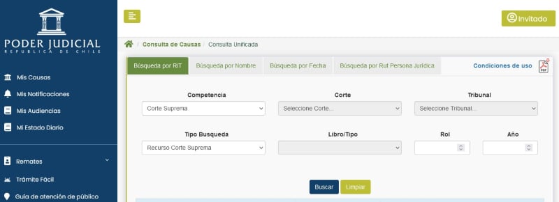 consulta de expedientes judiciales poder judicial
