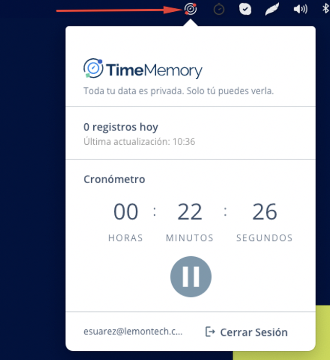 carga asistida de horas ejemplo